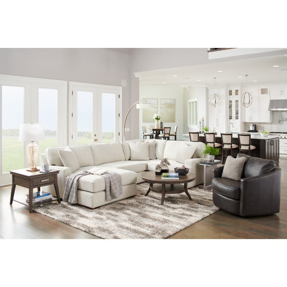 LaZBoy Paxton 60R663+60M+6CC+60AD165631 3Seat Premier Sectional Sofa with Comfort Core